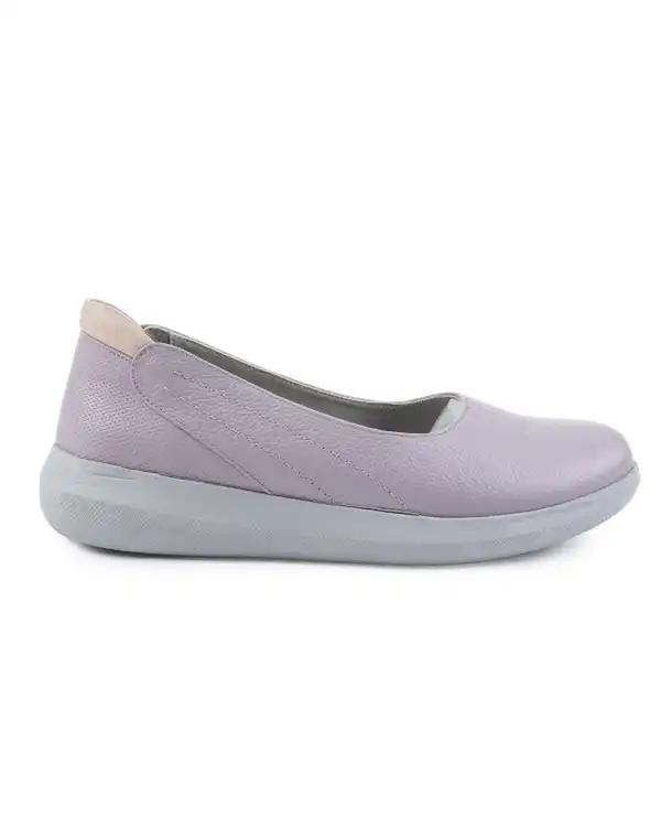 کفش چرم زنانه کژوال بنفش ایران طب Iran Teb مدل مهسا 205126