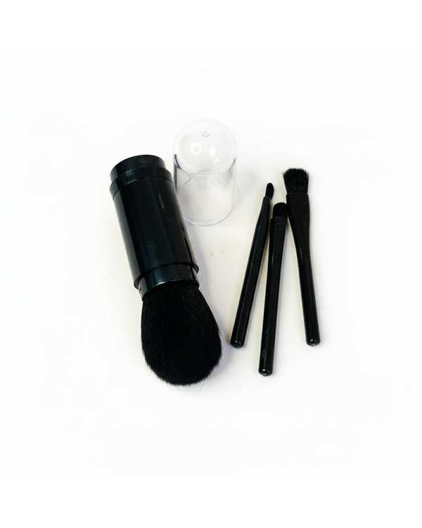 ست براش آرایشی مدل 4IN1 کپسولی مشکی بسته 4 عددی