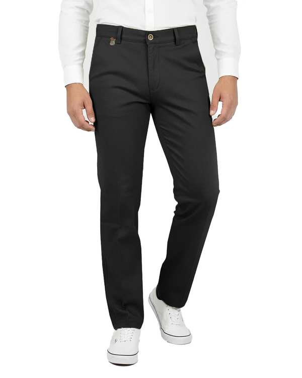 شلوار کتان مردانه مشکی یوسف Yoosef کد 203025