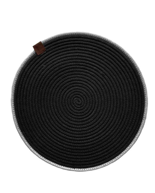 زیر بشقابی و زیر قابلمه ای مشکی کد TR_60