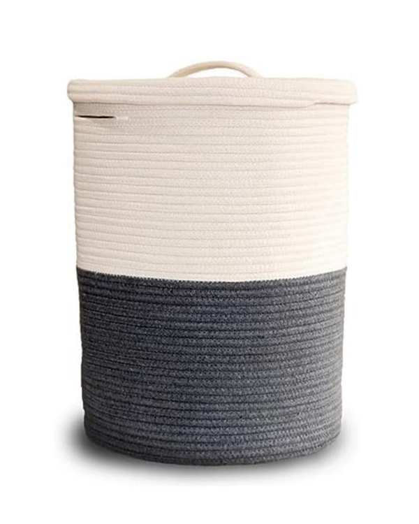 سبد لباس نوک مدادی سفید مدل C2