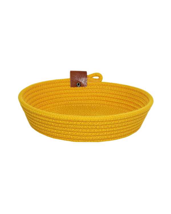 سبد نان پرتقالی مدل نخ پنبه