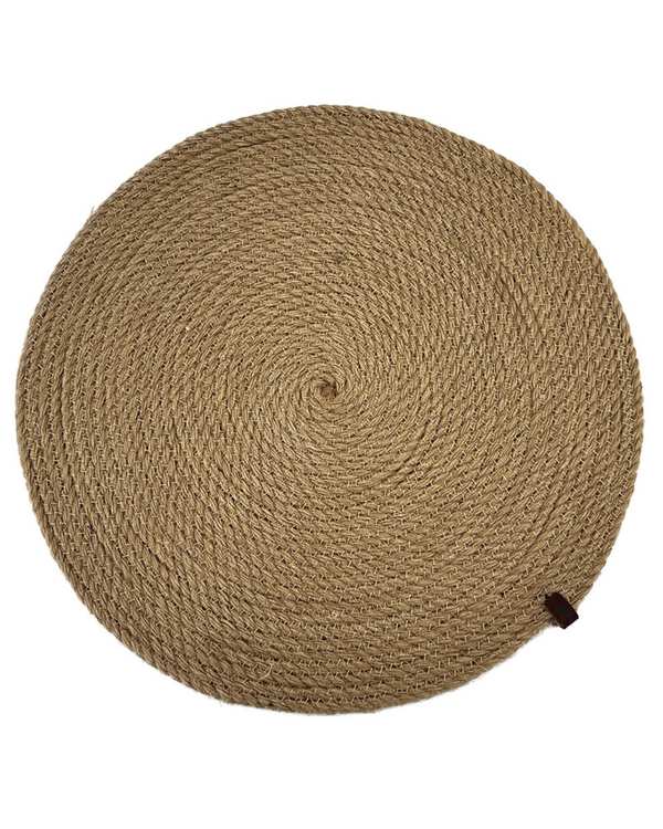 زیر بشقابی کرم تیره مدل کنفی دایره