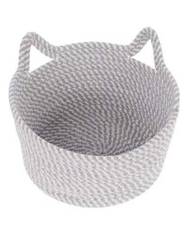 سبد نظم دهنده طوسی سفید راه راه مدل زبرا