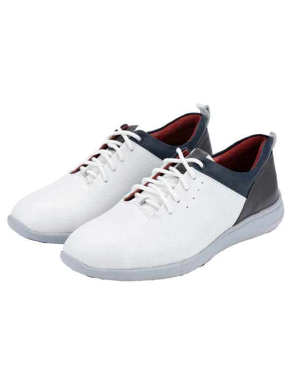 کفش چرم زنانه کژوال سفید ایران طب Iran Teb مدل اکو بندی کد 200100