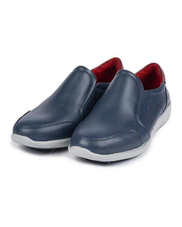 کفش چرم زنانه سرمه ای ایران طب Iran Teb مدل آلما کد 20043