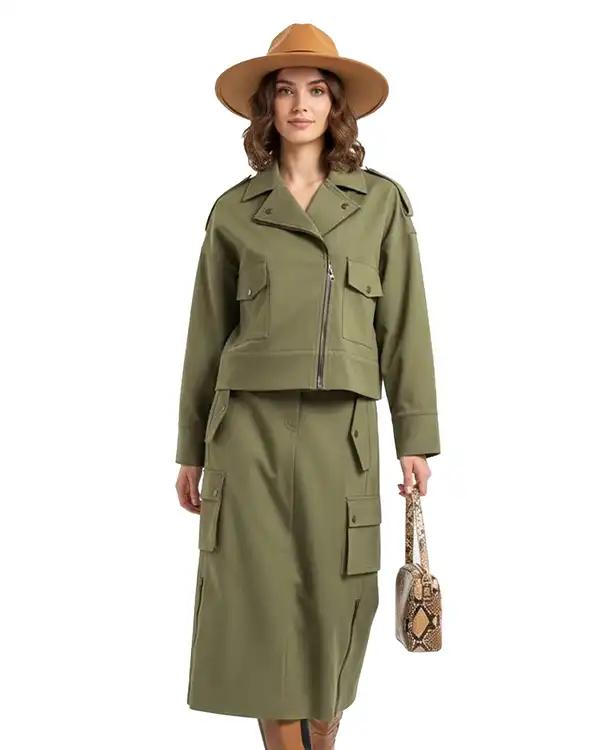 دامن زنانه سبز نیواریا Nivarya کد 0983