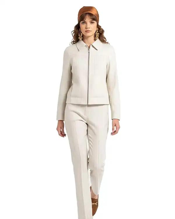 شلوار زنانه کرم نیواریا Nivarya کد 1074