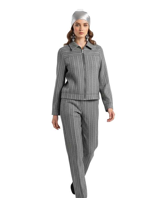 شلوار زنانه طوسی مشکی نیواریا Nivarya کد 1074