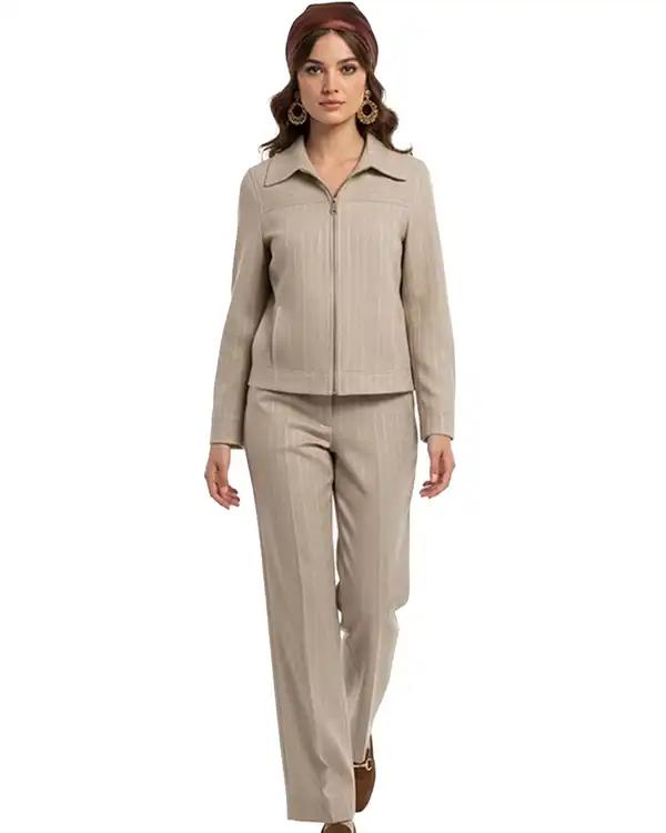 شلوار زنانه نسکافه ای نیواریا Nivarya کد 1074