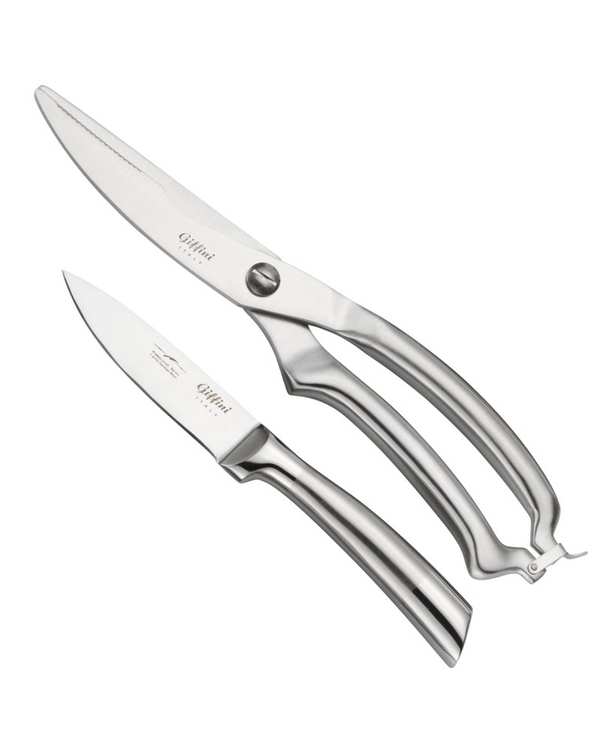 چاقو و قیچی آشپزخانه جی فی نی Giffini مدل 02 بسته 2 عددی