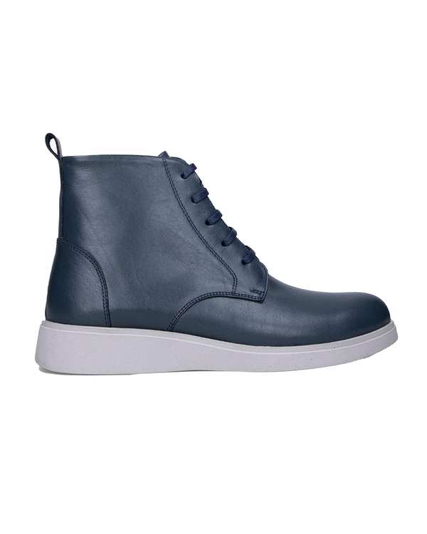 بوت چرم زنانه سرمه ای برتونیکس Berttonix کد 2466