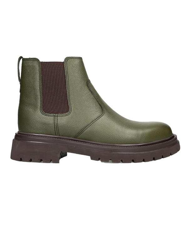 بوت چرم مردانه سبز برتونیکس Berttonix کد M-۴۱۳ B