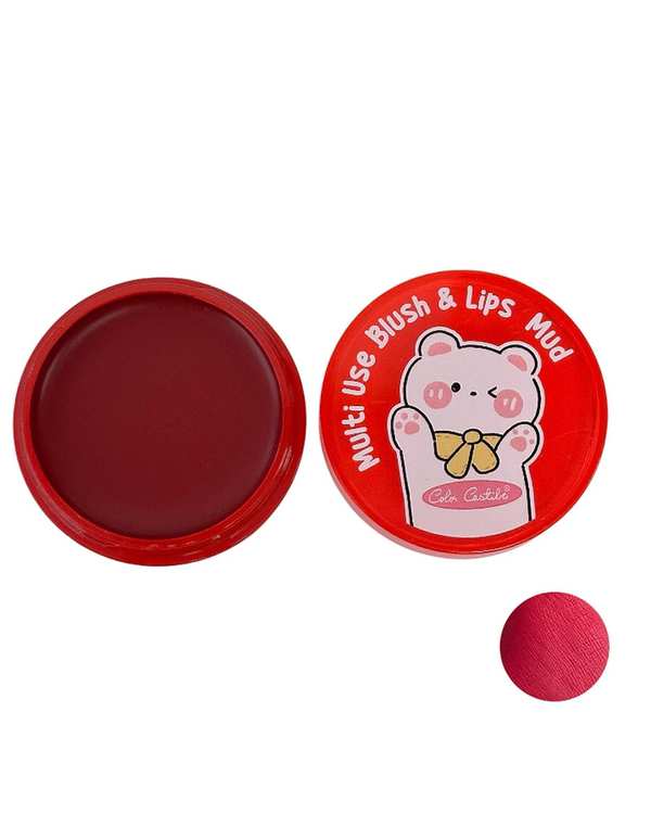 رژگونه و رژلب مات کالرکستل مدل فانتزی شماره 01