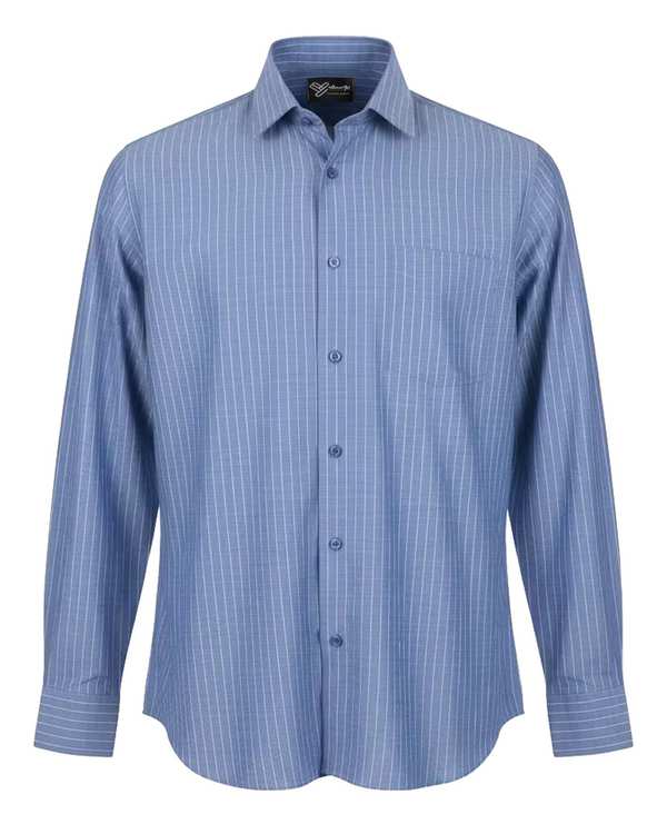 پیراهن مردانه کلاسیک آبی تیره آماهی Amahi مدل راه راه کد 313004