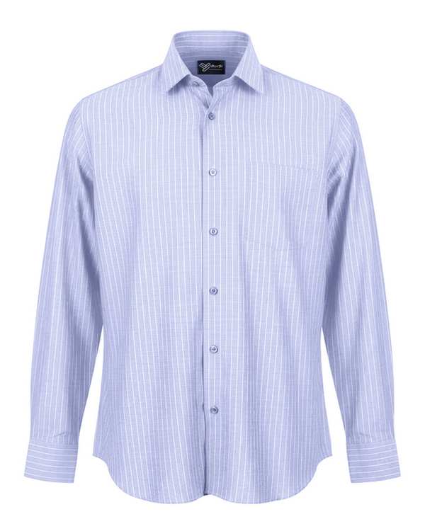 پیراهن مردانه کلاسیک یاسی روشن آماهی Amahi مدل راه راه کد 313004