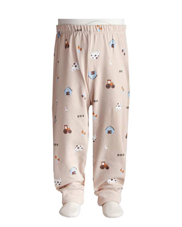 شلوار نوزادی کرم آدمک Adamak مدل مزرعه کد 0322600