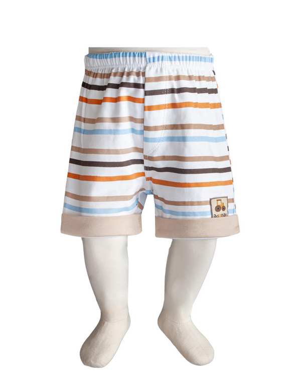 شورت نوزادی پادار کرم آدمک Adamak مدل مزرعه کد 032290