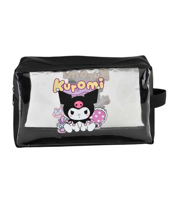 کیف لوازم آرایش مشکی مدل کرومی Kuromi