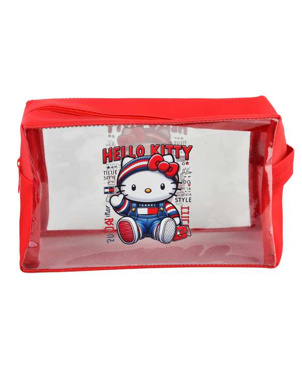 کیف لوازم آرایش قرمز مدل هلو کیتی