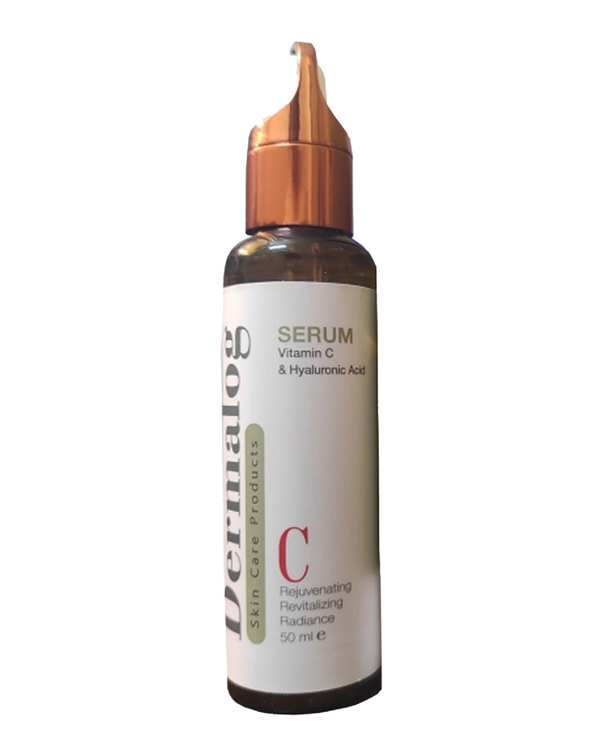 سرم صورت درمالوگ Dermalog حاوی هیالورونیک اسید و فرم پایدار ویتامین C حجم 50ml