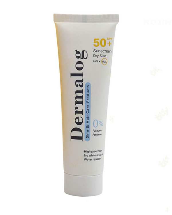 کرم ضد آفتاب بی رنگ SPF50 درمالوگ Dermalog مناسب پوست خشک حجم 50ml