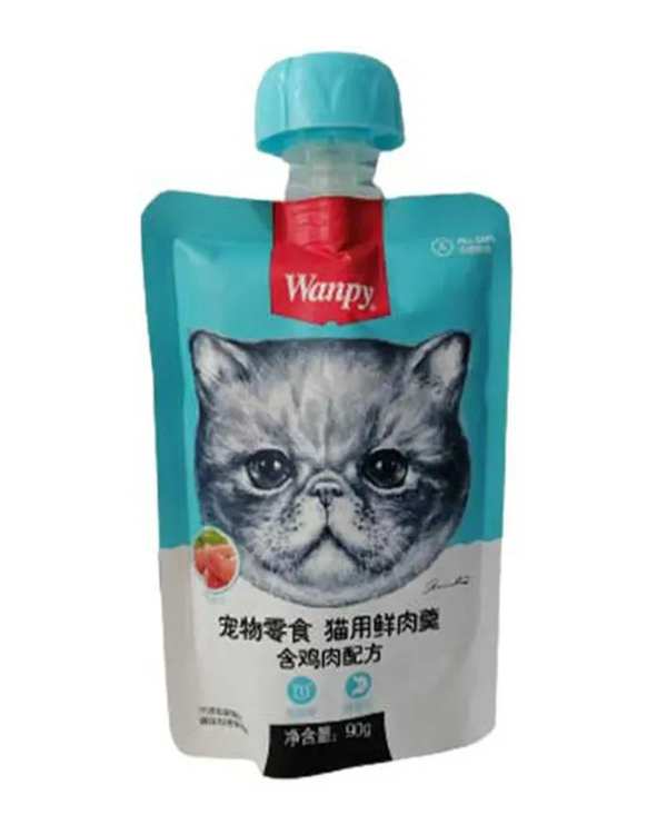 پودینگ گربه ونپی Wanpy با طعم مرغ 90 گرم