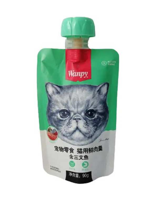 پودینگ گربه ونپی Wanpy با طعم ماهی قزل آلا 90 گرم