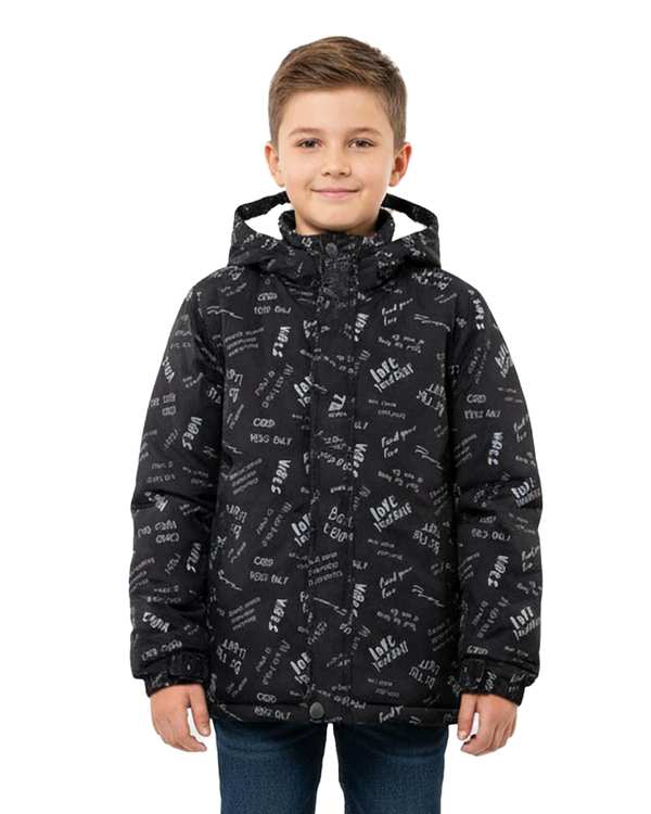 کاپشن شمعی بچگانه مشکی لئو کیدز Leo kids طرح حروف کد 5-6859