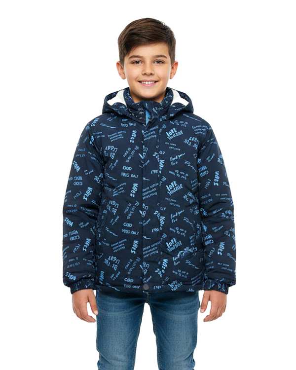 کاپشن شمعی بچگانه سرمه ای لئو کیدز Leo kids طرح حروف کد 6-6859