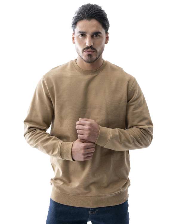 سویشرت مردانه آستین بلند شتری آر ان اس RNS کد 12032565