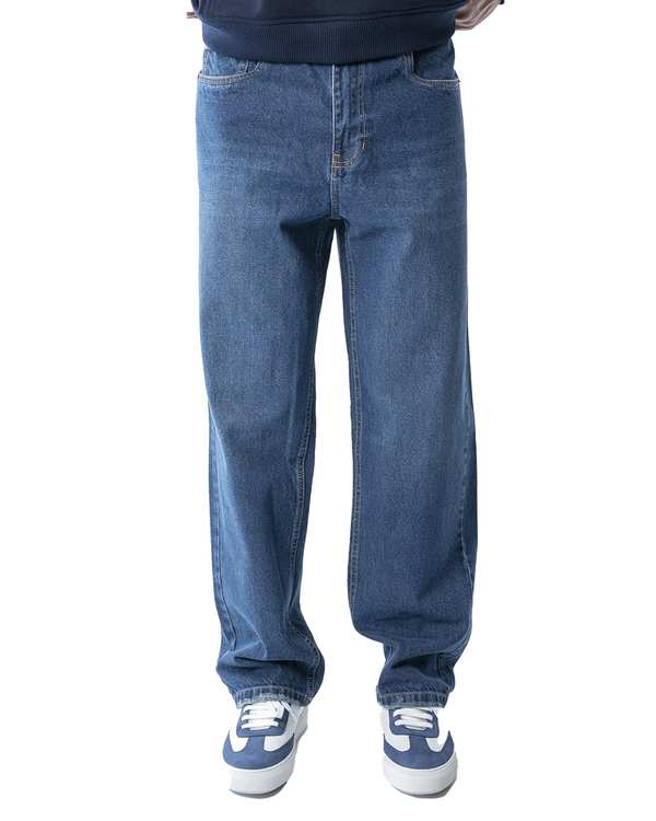 شلوار جین مردانه نیم بگ آبی جین آر ان اس RNS کد 12042545