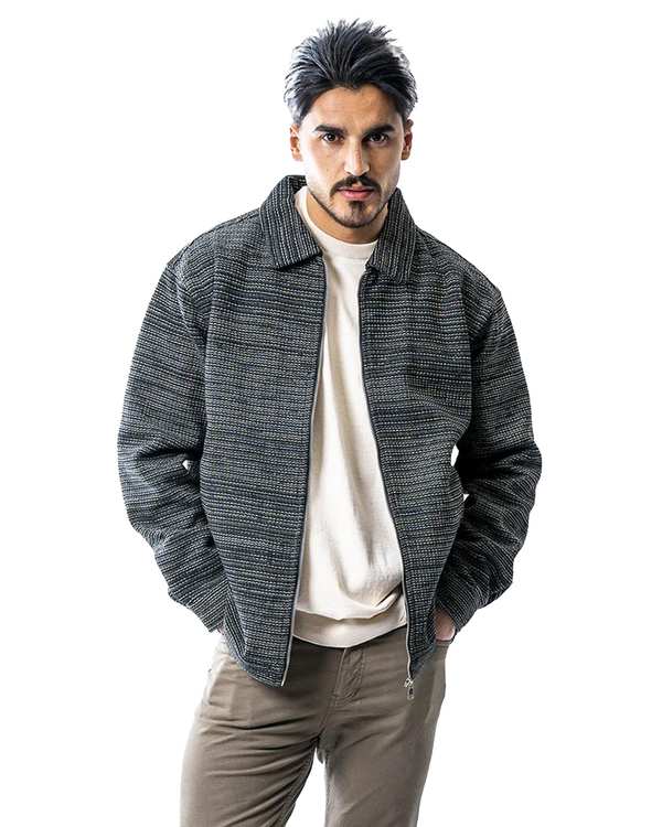 کت ژاکارد مردانه سبز آر ان اس RNS کد 12122615