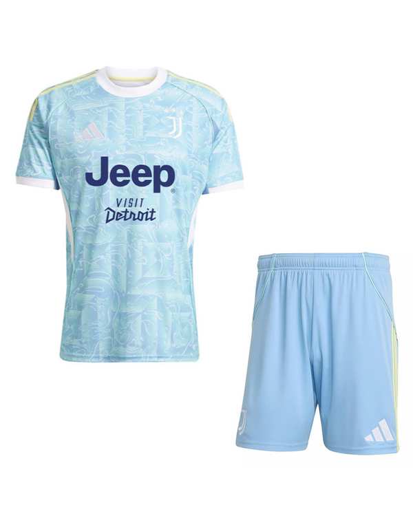 ست تی شرت و شلوارک ورزشی مردانه آبی پانیل Panil مدل یوونتوس Away 2026