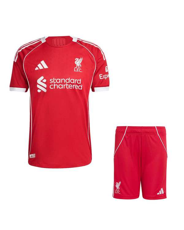 ست تی شرت و شلوارک ورزشی پسرانه قرمز پانیل Panil مدل لیورپول Home 2026