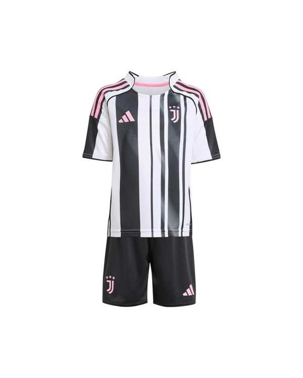 ست تی شرت و شلوارک ورزشی پسرانه سفید مشکی پانیل Panil مدل یوونتوس Home 2026