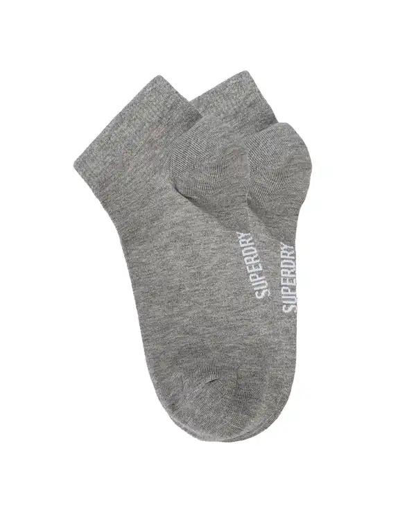 جوراب زنانه نیم ساق طوسی ملانژ سوپردرای Superdry کد 6466001