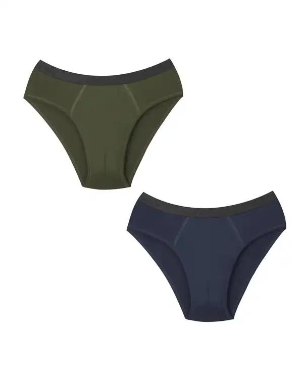 شورت اسلیپ مردانه سرمه ای سبز سوپردرای Superdry کد M22A41302X بسته 2 عددی