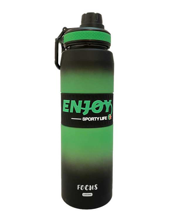 قمقمه ورزشی سبز مدل Enjoy گنجایش 1 لیتر کد 2025