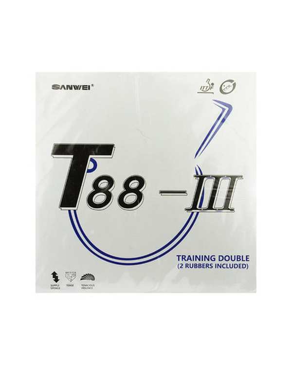 رویه راکت پینگ پنگ مشکی قرمز سانوی مدل t88 بسته 2 عددی