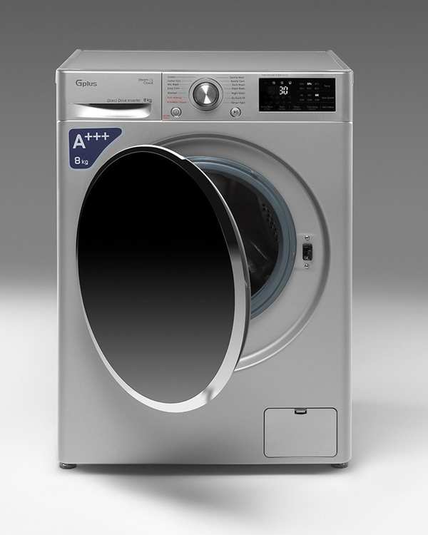 ماشین لباسشویی نقره ای جی پلاس Gplus مدل GWM-R88S.KTL ظرفیت 8 کیلوگرم - تصویر 2