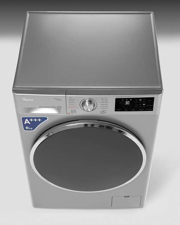 ماشین لباسشویی نقره ای جی پلاس Gplus مدل GWM-R88S.KTL ظرفیت 8 کیلوگرم - تصویر 3