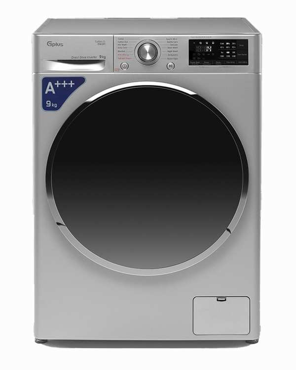 ماشین لباسشویی نقره ای جی پلاس Gplus مدل GWM-R99S.KTL ظرفیت 9 کیلوگرم