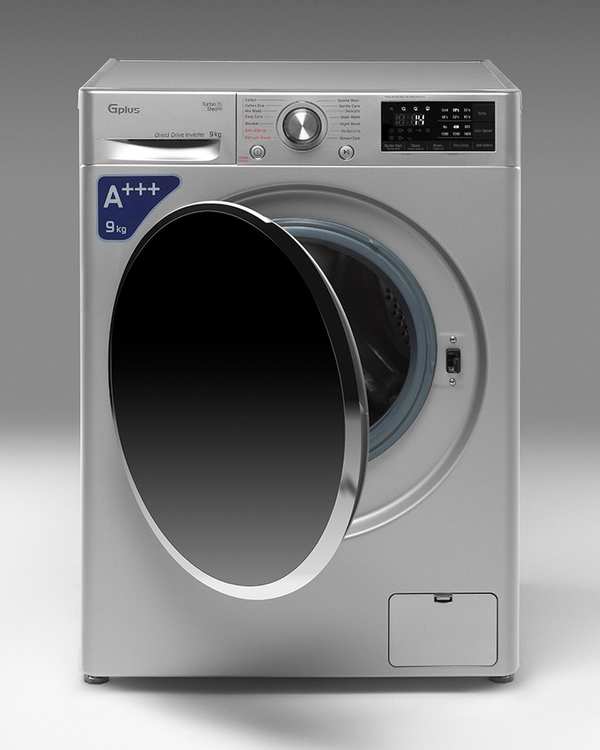 ماشین لباسشویی نقره ای جی پلاس Gplus مدل GWM-R99S.KTL ظرفیت 9 کیلوگرم - تصویر 2