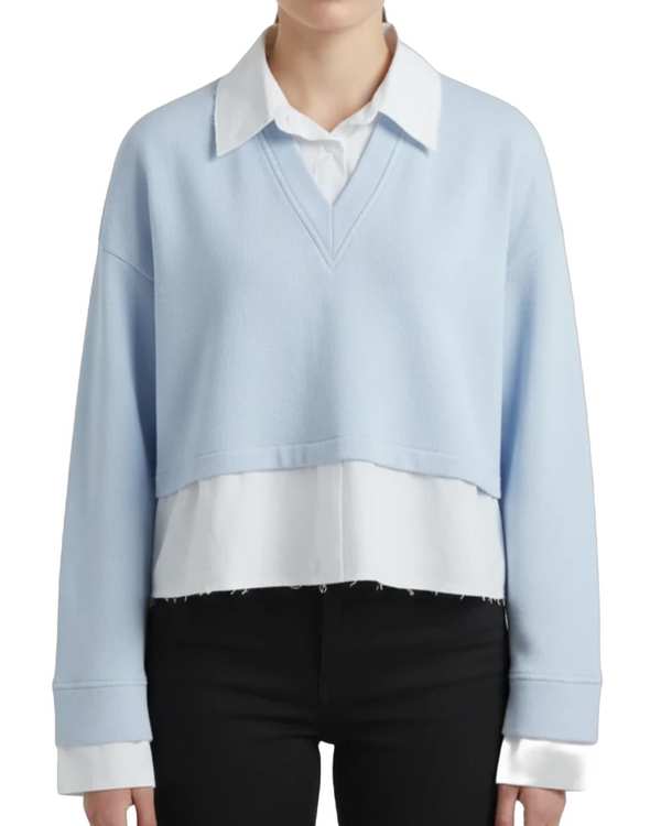 بلوز زنانه آبی روشن سرژه Serge کد 243108