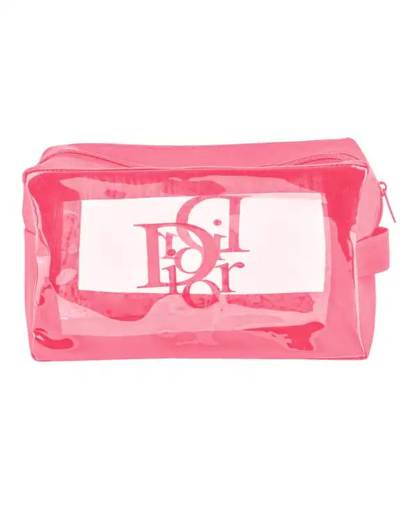 کیف لوازم آرایش صورتی