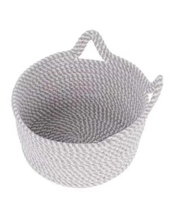 سبد نظم دهنده سفید و طوسی راه راه مدل زبرا