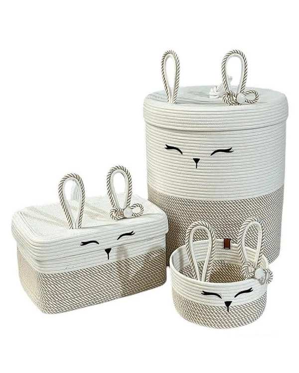 ست سبد وسایل کودک مدل خرگوش مجموعه 3 عددی