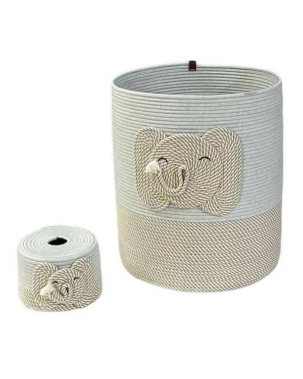 ست سطل و جادستمال کاغذی اتاق کودک مدل فیل