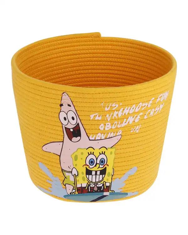 سطل اتاق کودک زرد مدل باب اسفنجی